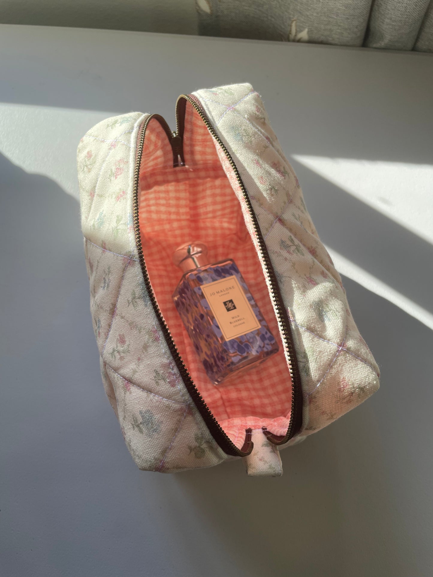Boxy Bag in Rhombus Flower