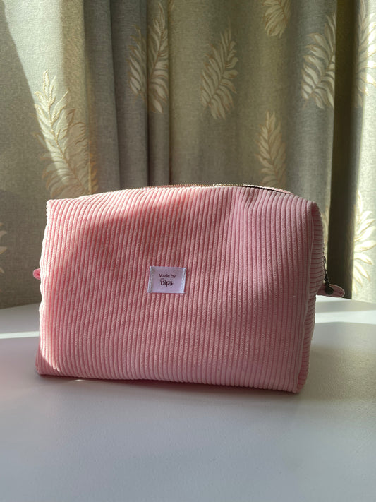 Boxy Bag in Pink Corduroy